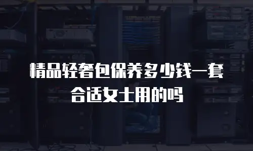 精品轻奢包保养多少钱一套合适女士用的吗