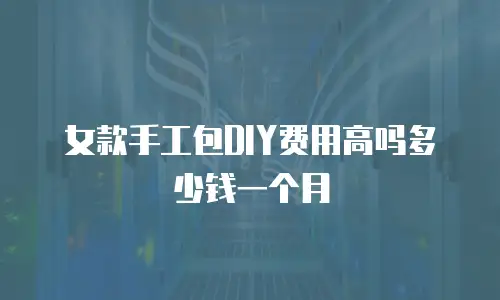 女款手工包DIY费用高吗多少钱一个月