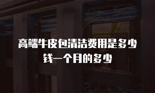 高端牛皮包清洁费用是多少钱一个月的多少