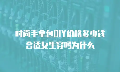 时尚手拿包DIY价格多少钱合适女生穿吗为什么