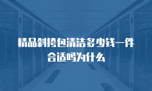精品斜挎包清洁多少钱一件合适吗为什么