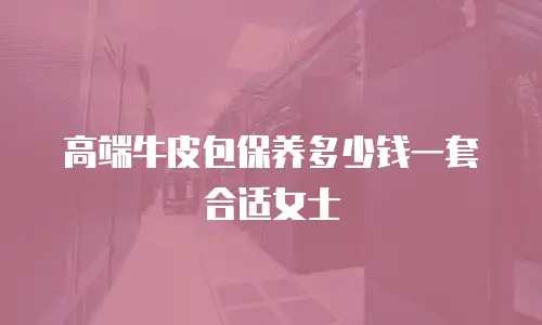 高端牛皮包保养多少钱一套合适女士