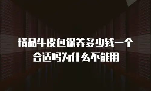 精品牛皮包保养多少钱一个合适吗为什么不能用