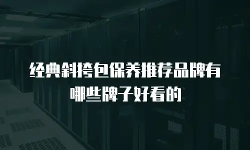 经典斜挎包保养推荐品牌有哪些牌子好看的
