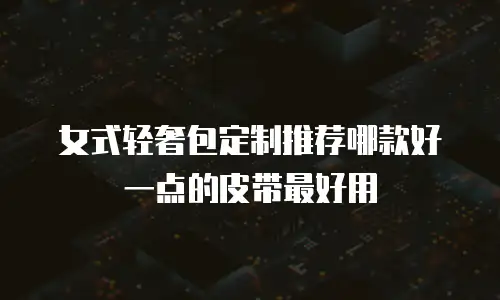 女式轻奢包定制推荐哪款好一点的皮带最好用