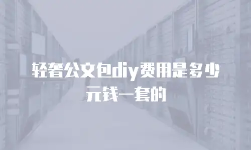 轻奢公文包diy费用是多少元钱一套的