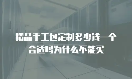 精品手工包定制多少钱一个合适吗为什么不能买