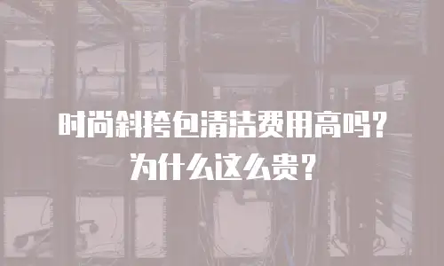 时尚斜挎包清洁费用高吗？为什么这么贵？