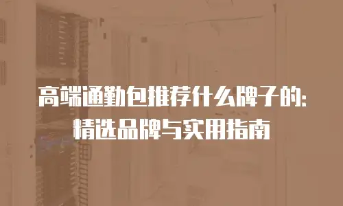高端通勤包推荐什么牌子的：精选品牌与实用指南