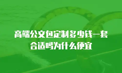 高端公文包定制多少钱一套合适吗为什么便宜