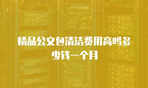 精品公文包清洁费用高吗多少钱一个月