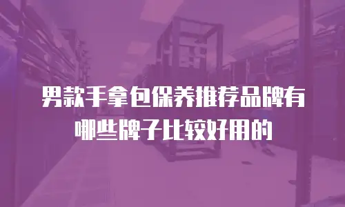 男款手拿包保养推荐品牌有哪些牌子比较好用的