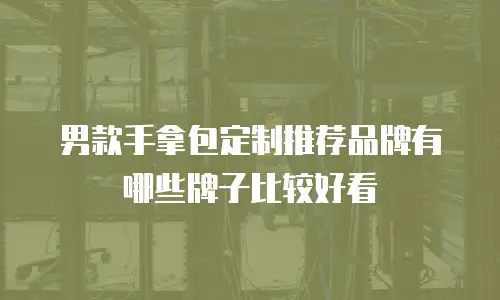 男款手拿包定制推荐品牌有哪些牌子比较好看