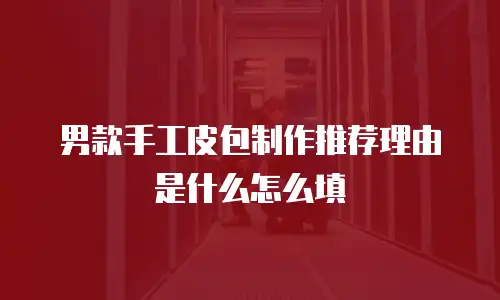 男款手工皮包制作推荐理由是什么怎么填
