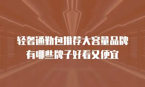 轻奢通勤包推荐大容量品牌有哪些牌子好看又便宜
