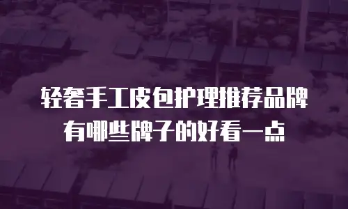 轻奢手工皮包护理推荐品牌有哪些牌子的好看一点