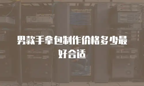 男款手拿包制作价格多少最好合适