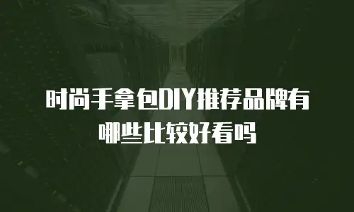 时尚手拿包DIY推荐品牌有哪些比较好看吗