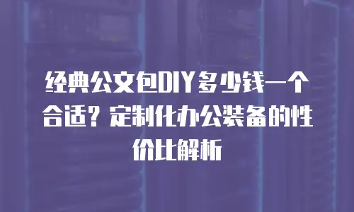 经典公文包DIY多少钱一个合适？定制化办公装备的性价比解析