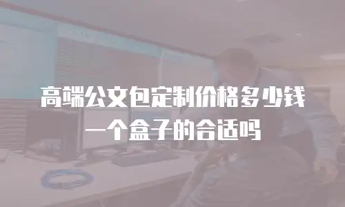 高端公文包定制价格多少钱一个盒子的合适吗