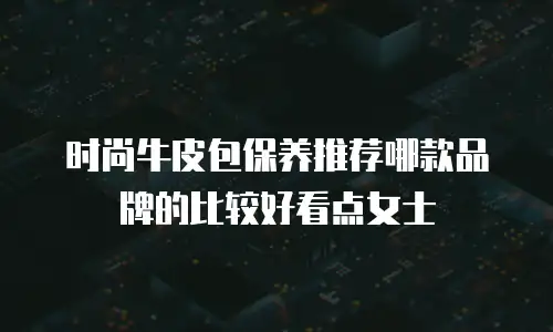时尚牛皮包保养推荐哪款品牌的比较好看点女士