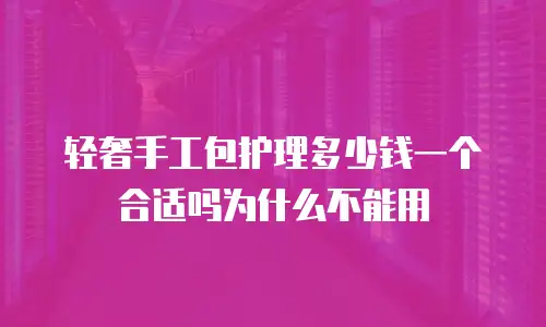 轻奢手工包护理多少钱一个合适吗为什么不能用
