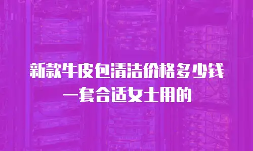 新款牛皮包清洁价格多少钱一套合适女士用的