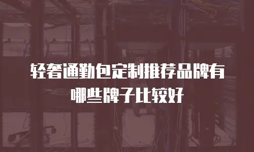 轻奢通勤包定制推荐品牌有哪些牌子比较好