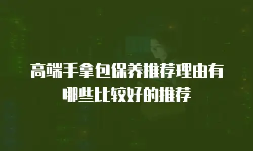 高端手拿包保养推荐理由有哪些比较好的推荐