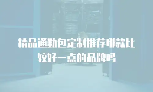精品通勤包定制推荐哪款比较好一点的品牌吗