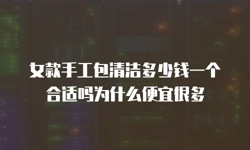女款手工包清洁多少钱一个合适吗为什么便宜很多