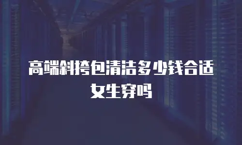 高端斜挎包清洁多少钱合适女生穿吗