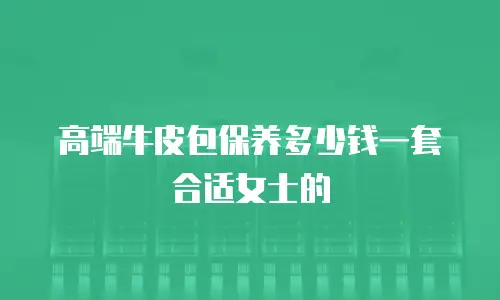 高端牛皮包保养多少钱一套合适女士的
