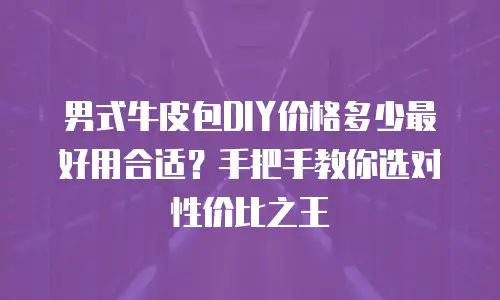 男式牛皮包DIY价格多少最好用合适？手把手教你选对性价比之王