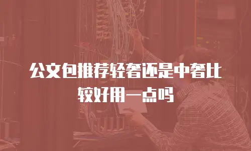公文包推荐轻奢还是中奢比较好用一点吗