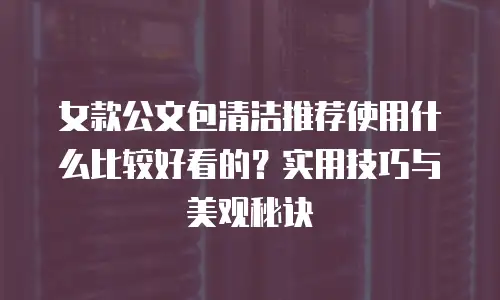女款公文包清洁推荐使用什么比较好看的？实用技巧与美观秘诀