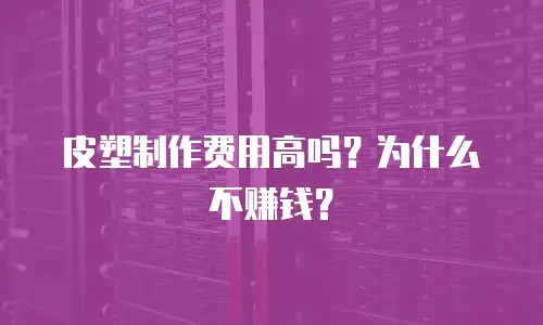 皮塑制作费用高吗？为什么不赚钱？