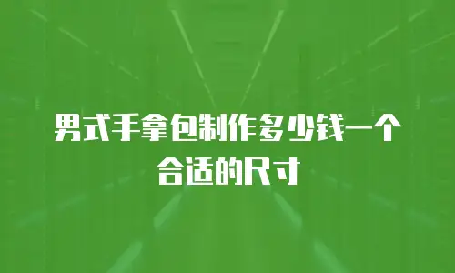 男式手拿包制作多少钱一个合适的尺寸