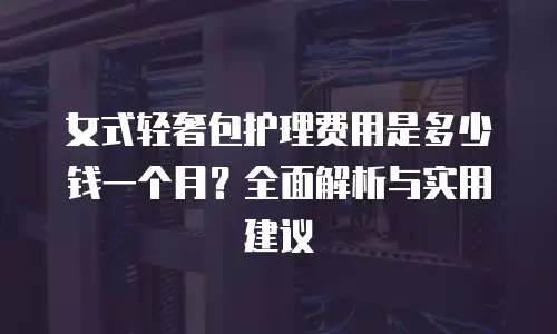 女式轻奢包护理费用是多少钱一个月？全面解析与实用建议