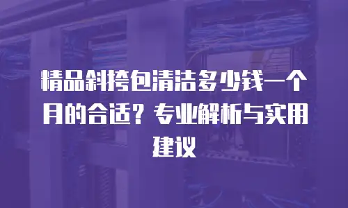 精品斜挎包清洁多少钱一个月的合适？专业解析与实用建议