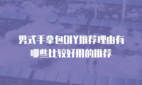 男式手拿包DIY推荐理由有哪些比较好用的推荐