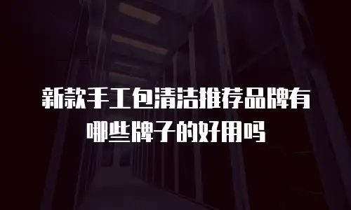 新款手工包清洁推荐品牌有哪些牌子的好用吗