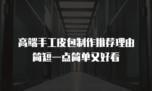 高端手工皮包制作推荐理由简短一点简单又好看