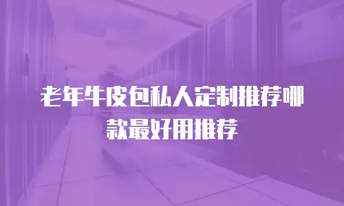 老年牛皮包私人定制推荐哪款最好用推荐