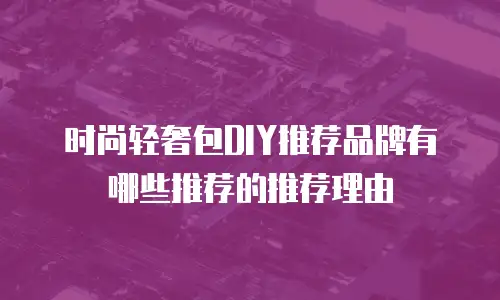 时尚轻奢包DIY推荐品牌有哪些推荐的推荐理由