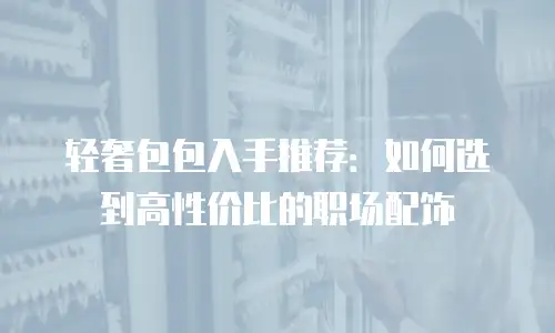 轻奢包包入手推荐：如何选到高性价比的职场配饰