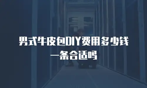 男式牛皮包DIY费用多少钱一条合适吗