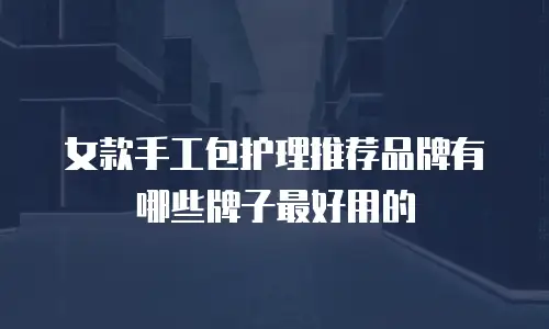 女款手工包护理推荐品牌有哪些牌子最好用的