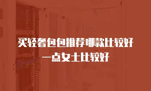 买轻奢包包推荐哪款比较好一点女士比较好