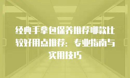 经典手拿包保养推荐哪款比较好用点推荐：专业指南与实用技巧